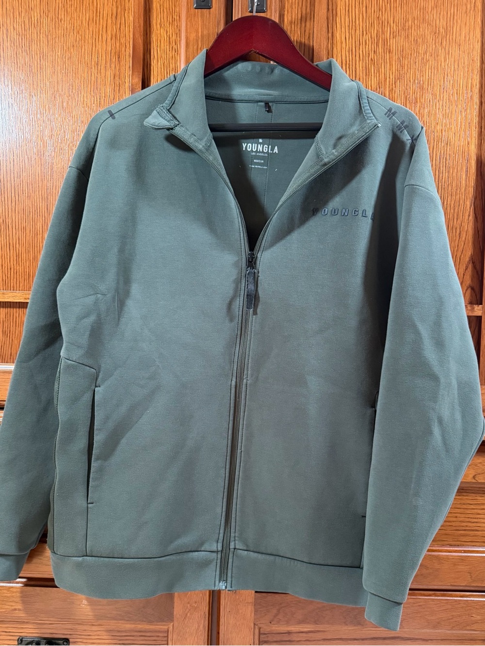 YOUNGLA 541 Tux Track Full-Zip Jacket Streetwear Gym Workout Gear Bodybuilding
